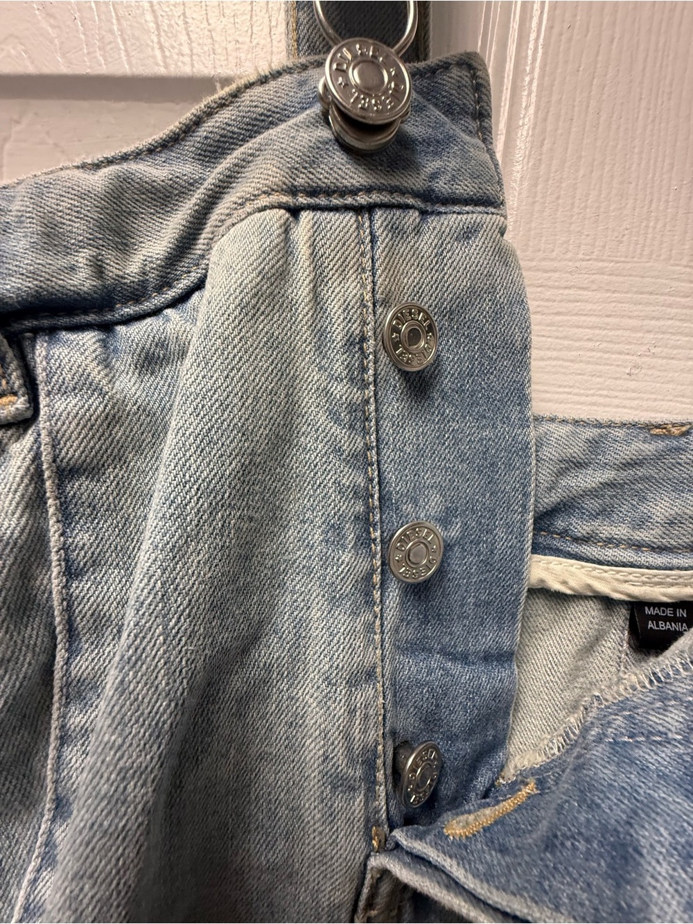 Diesel Light Wash Denim Overall Maxi Dress - Picture 5 of 11